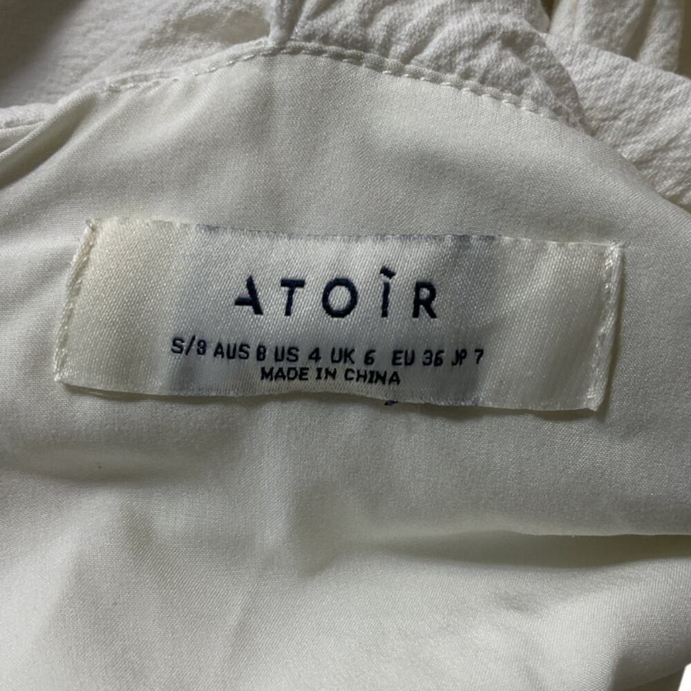 Atoir Ruched White Never Really Over Bodysuit Size S - Picture 4 of 5